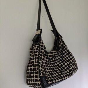 Stylish Black and Cream Women's Bag